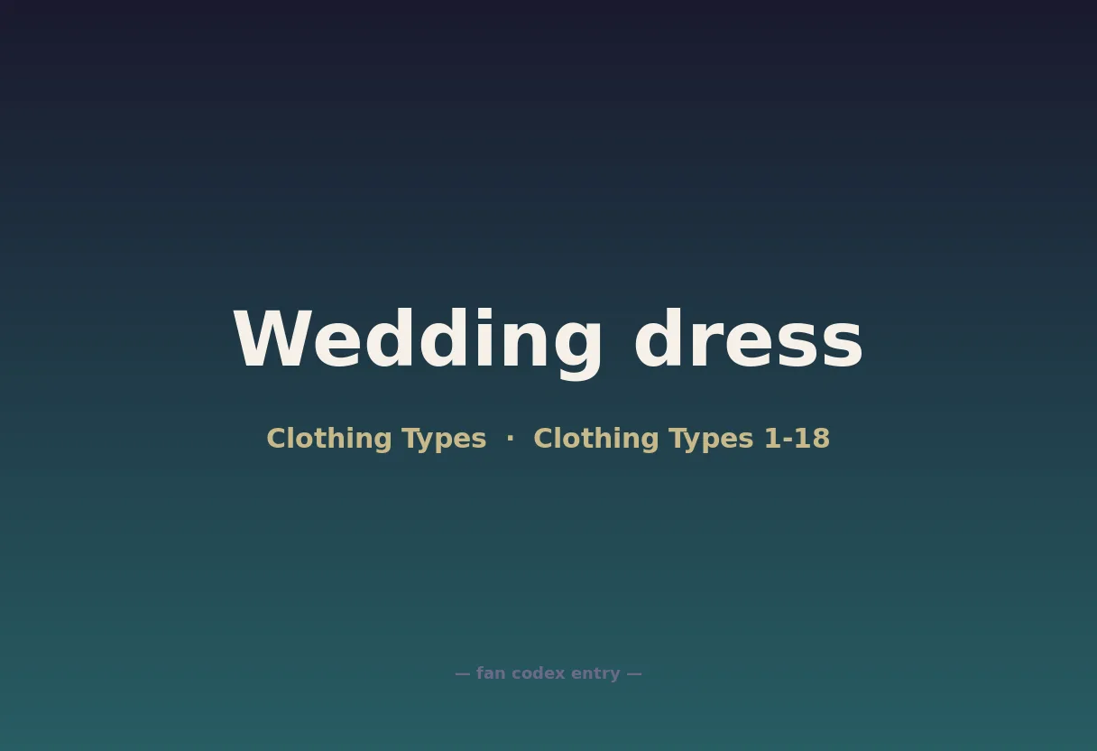 Wedding dress